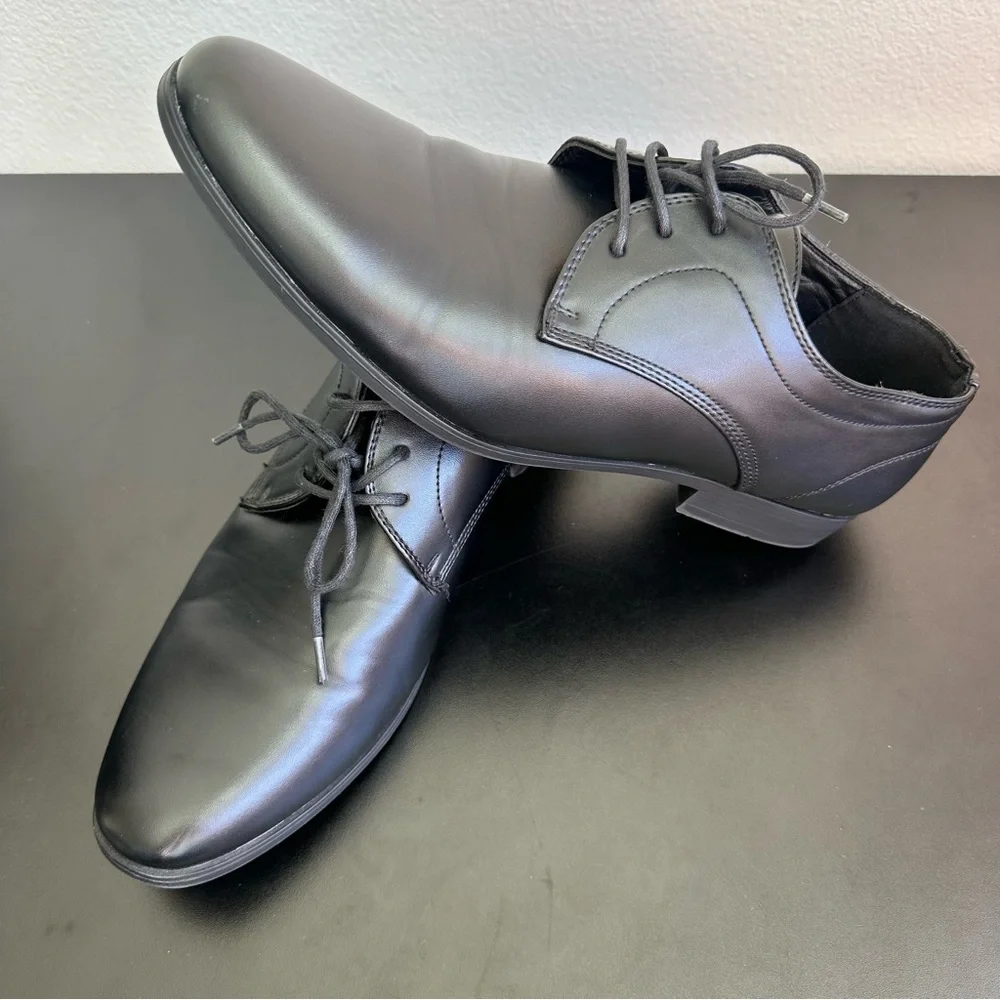 Perry‎ Ellis Portfolio Men's Classic Black Oxfords Size: 9.5